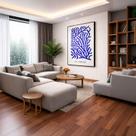 Quadro Canvas Henri Matisse Le Corail 60x40cm Mold Branca