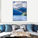 Quadro Canvas Ilha Arco- Íris 1,30x1,00