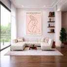 Quadro Canvas Les Femmes Dans L'art 40x30cm Mold Preta