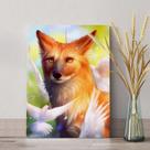 Quadro canvas lobo