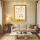 Quadro Canvas Matisse La Pompadour 40x30cm Mold Branca