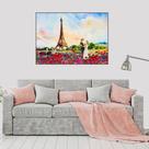 Quadro Canvas Paris Romântico 50x70