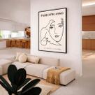 Quadro Canvas Picasso Colombe 90x60cm Mold Preta Quadro Canvas Picasso Colombe 90x60cm Mold Preta