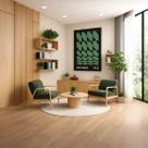 Quadro Canvas Rolled Hexagons 90x60cm Mold Preta