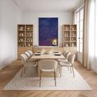 Quadro Canvas Van Gogh Nigth Sky 60x40cm Mold Preta