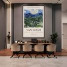 Quadro Canvas Van Gogh The Olive Trees 70x50cm Mold Branca