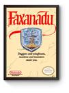 Quadro Capa Faxanadu Nintendinho Poster Moldurado