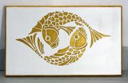 Quadro carpas douradas