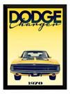Quadro Carro Dodge Charger 1970 Arte Poster Com Moldura