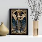 Quadro Carta Tarot Vintage - Temperança 33x24cm Quadro Carta Tarot Vintage - Temperança 33x24cm