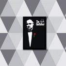 Quadro Cartaz O Poderoso Chefão - Godfather 24x18cm - com vidro Quadro Cartaz O Poderoso Chefão - Godfather 24x18cm - com vidro