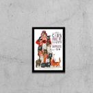 Quadro Cats Make Me Happy 24x18cm