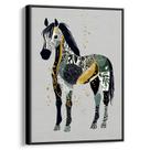 Quadro Cavalo Abstrato em Traços de Arte Boho
