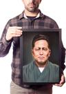 Quadro Chojun Miyagi Karatê Goju-ryu Decoração Para Dojo