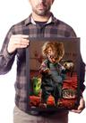 Quadro Chucky X Buzz Woody Brinquedo Assassino Arte Terror Quadro Chucky X Buzz Woody Brinquedo Assassino Arte Terror