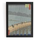 Quadro Chuva Inesperada Na Ponte Em Atake, Utagawa 1857