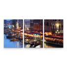 Quadro Cidade Veneza Paisagem Noturna Para Sala