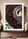 Quadro Circuito F1 Formula com Vidro e Moldura Branca Tam:A4 Quadro Circuito F1 Formula com Vidro e Moldura Branca Tam:A4