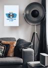 Quadro Clássico Grêmio com Vidro e Moldura Branca Quadro Clássico Grêmio com Vidro e Moldura Branca