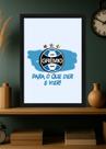 Quadro Clássico Grêmio com Vidro e Moldura Preta Quadro Clássico Grêmio com Vidro e Moldura Preta