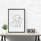 Quadro Clinica Veterinária Minimalista 24x18cm