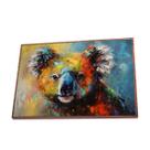 Quadro Coala Canvas Com Vidro Quadro Coala Canvas Com Vidro