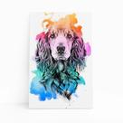 Quadro Cocker Spaniel Inglês Aquarela Cão Canvas 30x40cm