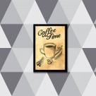 Quadro Coffee Time 24x18cm - com vidro
