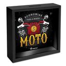 Quadro Cofre 18x18cm - Economias Para Minha Moto Brasfoot