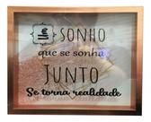 Quadro Cofre 26,4x21,4x3,5cm Próxima Viagem Sonho Realizado