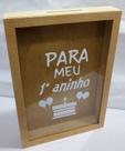 Quadro Cofre 27x17cm Em Mdf Para Meu 1 Aninho Com acrílico