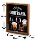 Quadro Cofre Decorativo - Confraria - Economias Para Beber Com Os Amigos 30x20cm Brasfoot