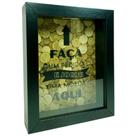 Quadro Cofre Decorativo Porta Dinheiro Moedas Vidro 2 Tipos