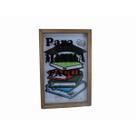 Quadro Cofre Madeira 29x43cm Minha Facul Vintage Concept