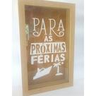 Quadro Cofre Viagem 27x17cm Em Mdf Para As Proximas Ferias