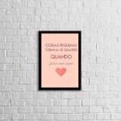 Quadro Coisas Pequenas Feitas Com Amor 24x18cm