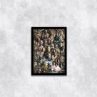 Quadro Colagem Personagens Star Wars 33x24cm - com vidro