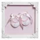 Quadro Com Acrílico Menina Sapatinhos Quarto Bebê Infantil Menina Quadro Com Acrílico Menina Sapatinhos Quarto Bebê Infantil Menina
