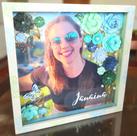 Quadro com foto e flores