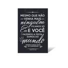 Quadro Com Frases Decorativo Com Dupla Face Ideal Para Sala