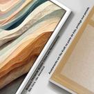 Quadro com Moldura Abstrato Pintura Colorido Londres Decorativo Grande Sala Quarto Hall Cor da Moldura:Moldura BrancaTa