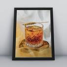 Quadro com moldura Alcool 46
