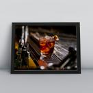 Quadro com moldura Alcool 90