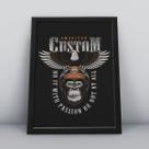Quadro com moldura american custon