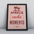 Quadro com moldura aprecie cada momento