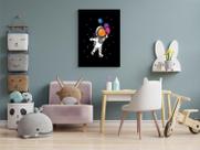 Quadro com Moldura Astronauta Sorvete
