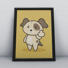 Quadro com moldura Cachorro Cachorro-140-M1