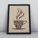 Quadro com moldura Café 09