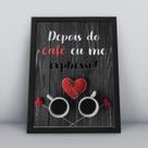 Quadro com moldura Café 21