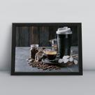 Quadro com moldura Café 72